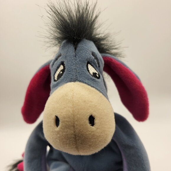 Vintage Walt Disney Company Eeyore Stuffed Plush 9" Donkey Beanie - Picture 2 of 16
